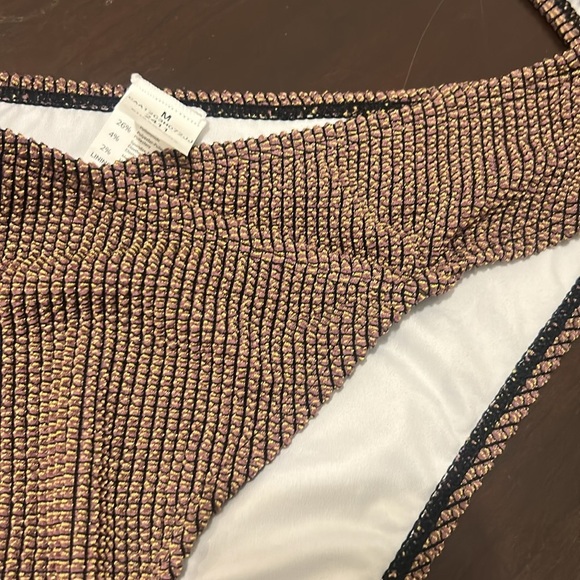 Cupshe Rib Mineral Wash Scoop Neck Top & Hipster Bikini Set Size M - Picture 12 of 16